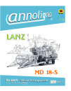 LANZ Mähdrescher Typ MD 18 –S Bild- Bedienungsanleitung & Bild- Ersatzteilliste & Explosionszeichnungen - annoligno 664